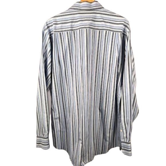 Johnston & Murphy Long Sleeve Cotton Button Up Dress Shirt L - Picture 2 of 4